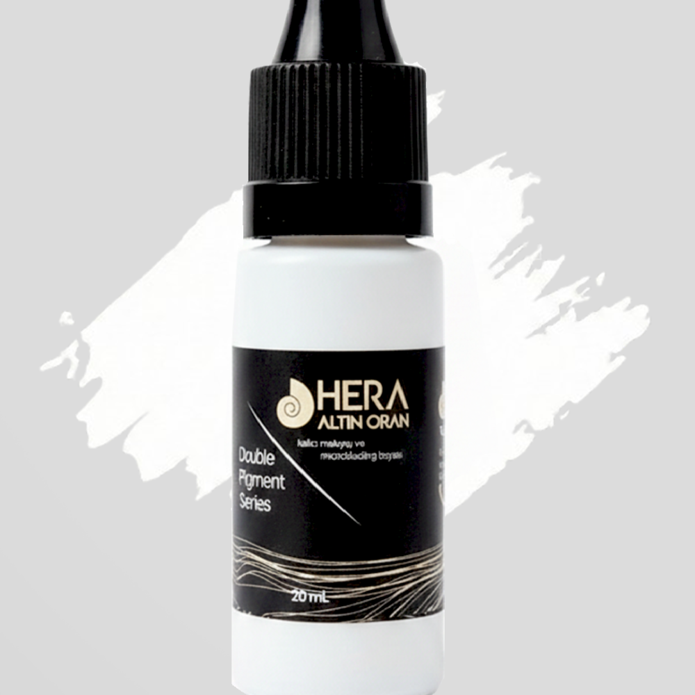 Hera Altın Oran Kalıcı Makyaj ve Microblading Boyası (Beyaz) 20ml